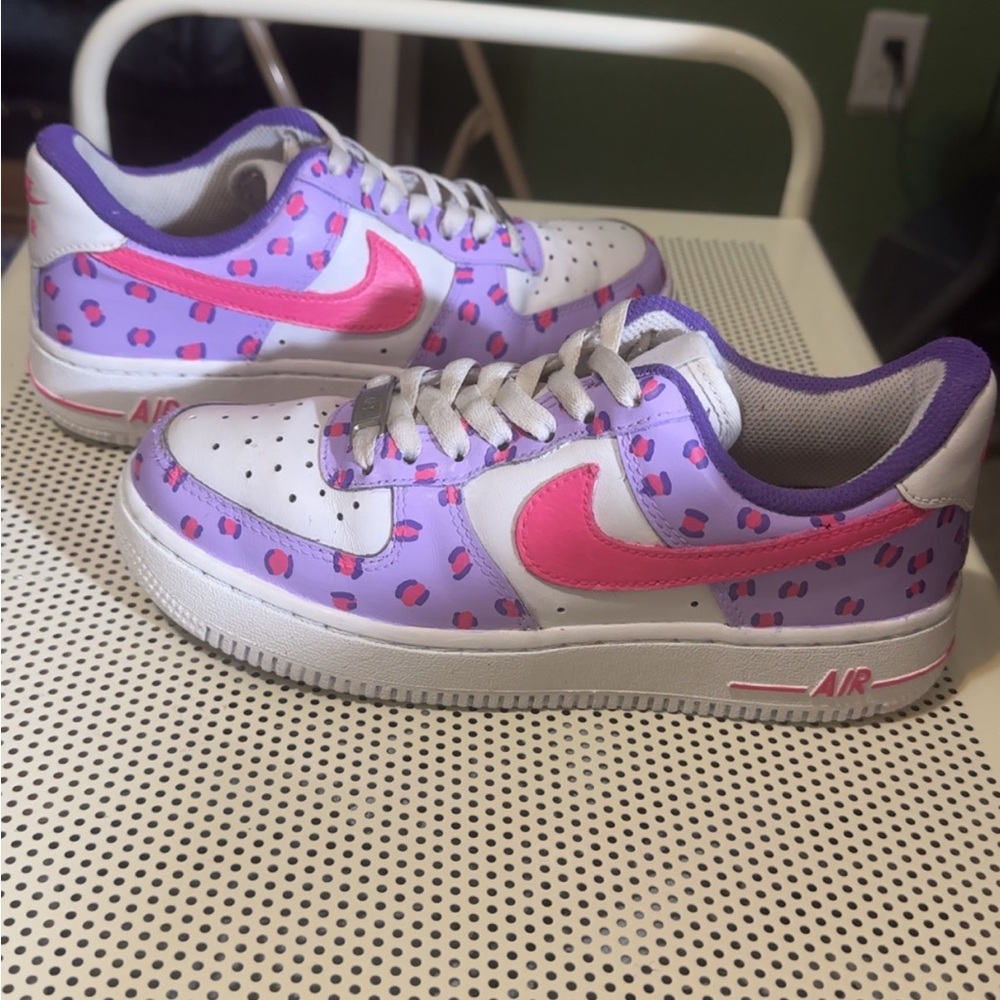 Vibrant Pink and Purple Kids Sneakers